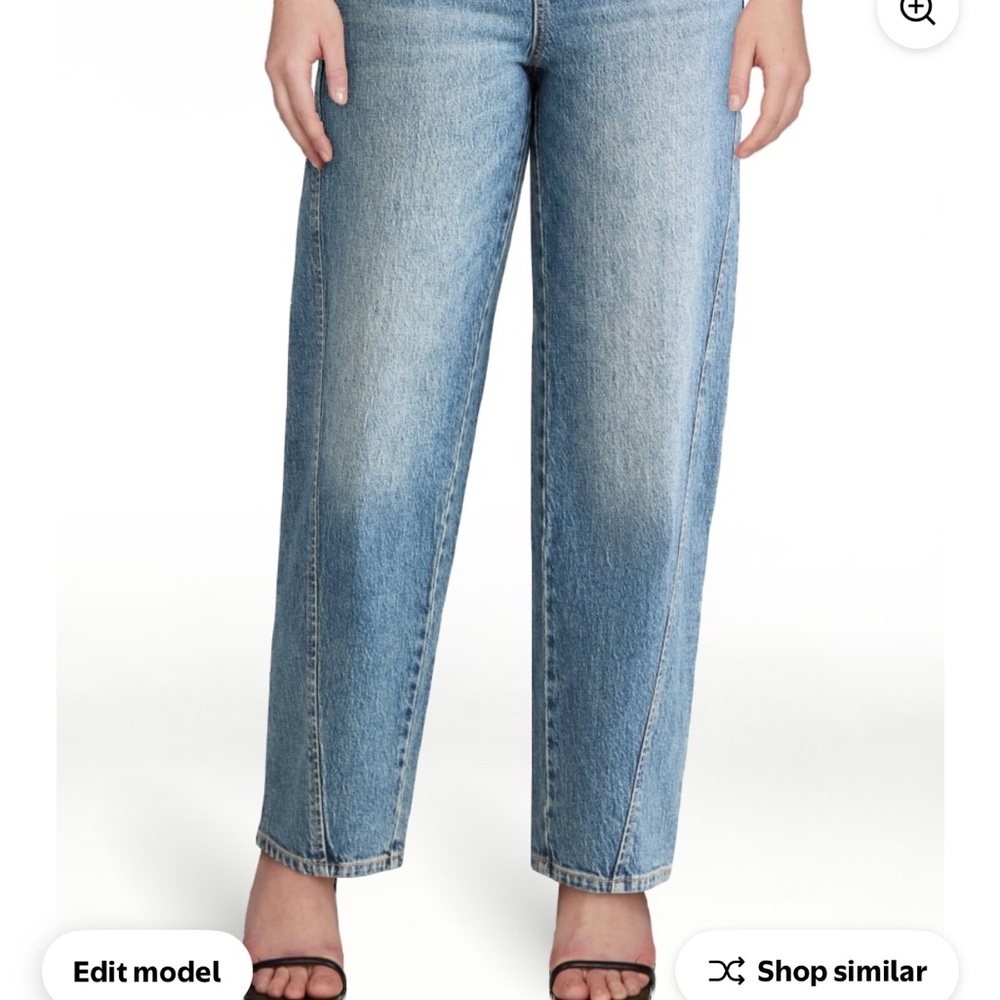 Time and Tru Classic Blue Barrel  Leg Jeans